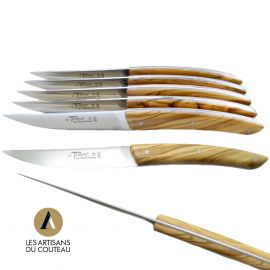 Coffret de 4 couteaux de table OVALIE Blanc - Achetez en Auvergne