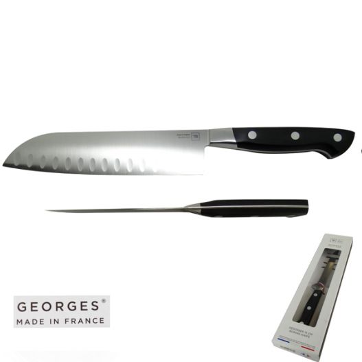Couteau céramique Santoku 14cm manche noir - Kyocera - MaSpatule