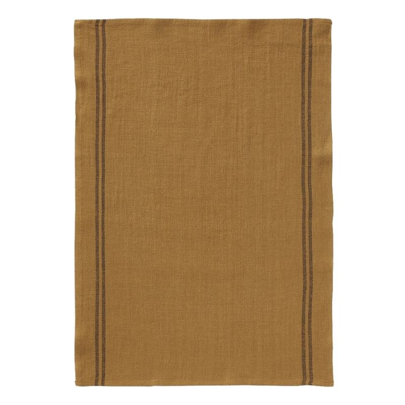 French Country Dish Towels, Pure Linen, Set of 2, Flax/Beige