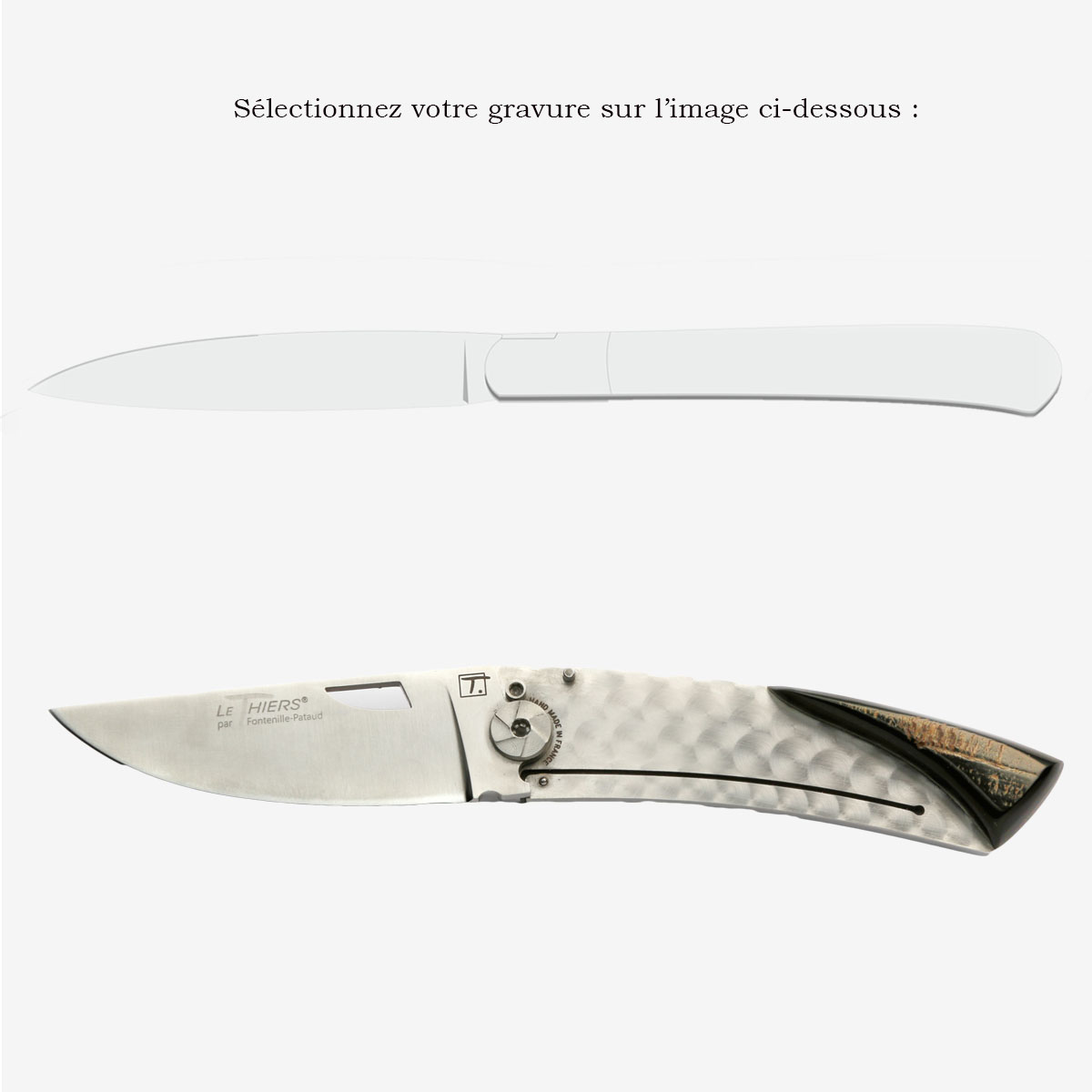 Couteau Le Thiers® Manche Corne de Buffle • Comptoir du Couteau